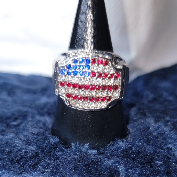 USA flag design ring - Picture 6 of 11